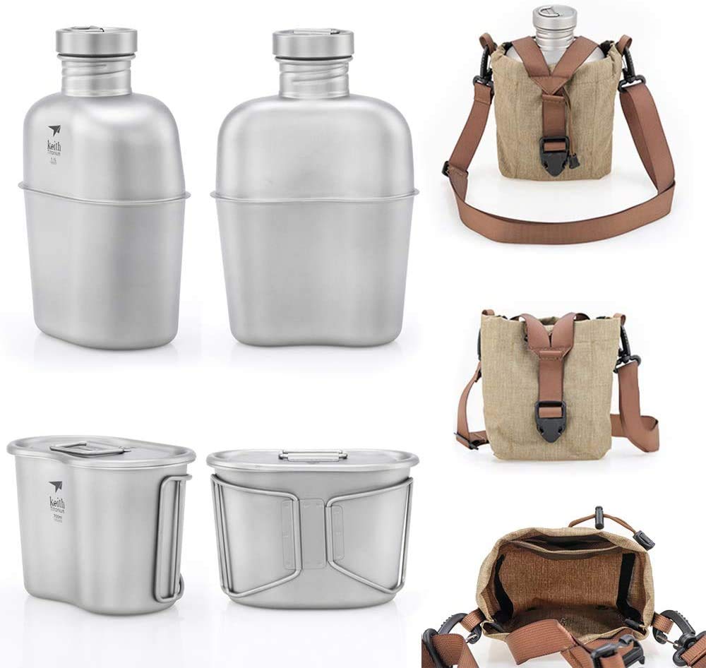 Keith Titanium チタン キャンティーン1100/700ml‼️ Keith Titanium チタン キャンティーン1100/700ml‼️