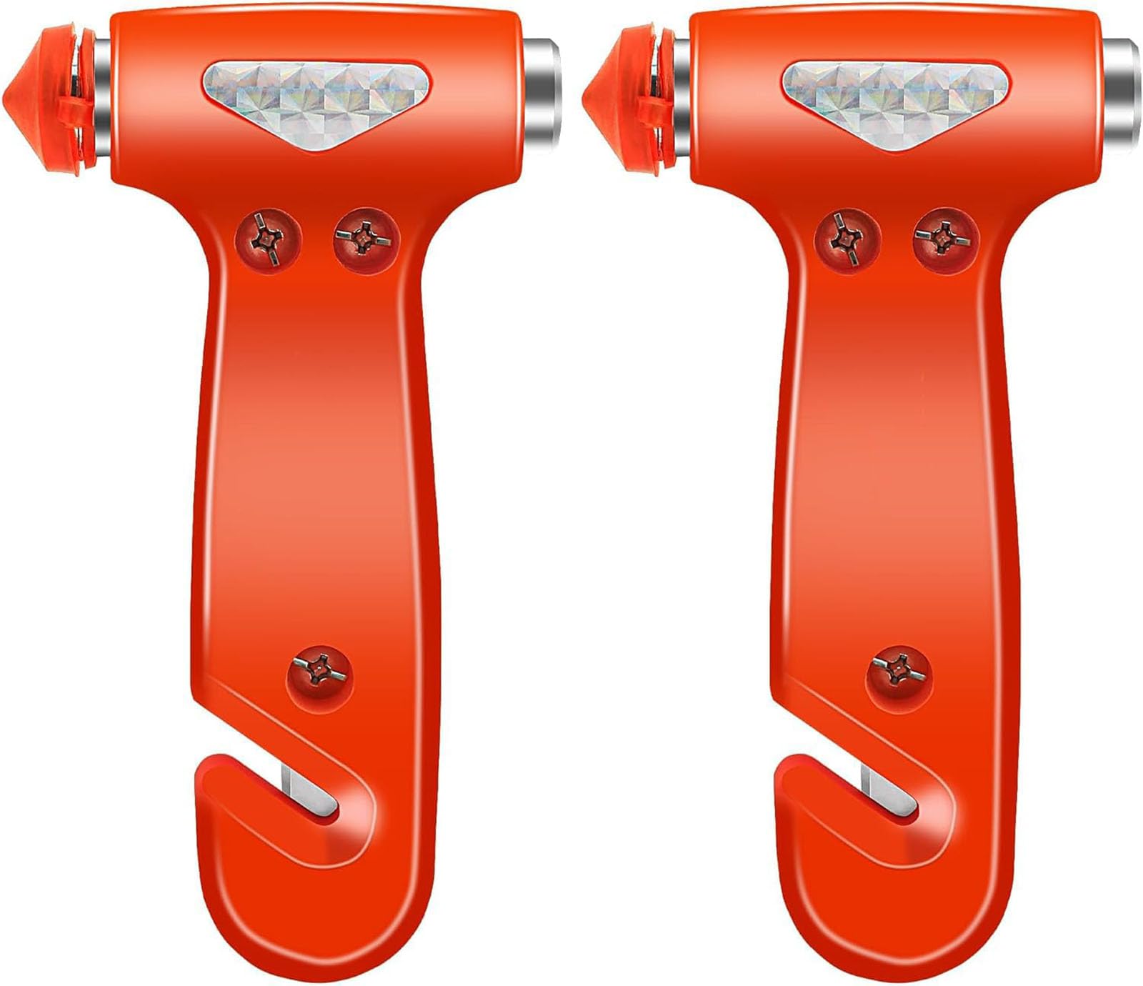 Rayyan 2 Pack Durable 3-1 Car Window Breaker Tool, Seatbelt Cutter, Glass Emergency Escape Hammer, Truck, Car Safety Essentials & Accessories, Auto Gift for Experienced & New Drivers