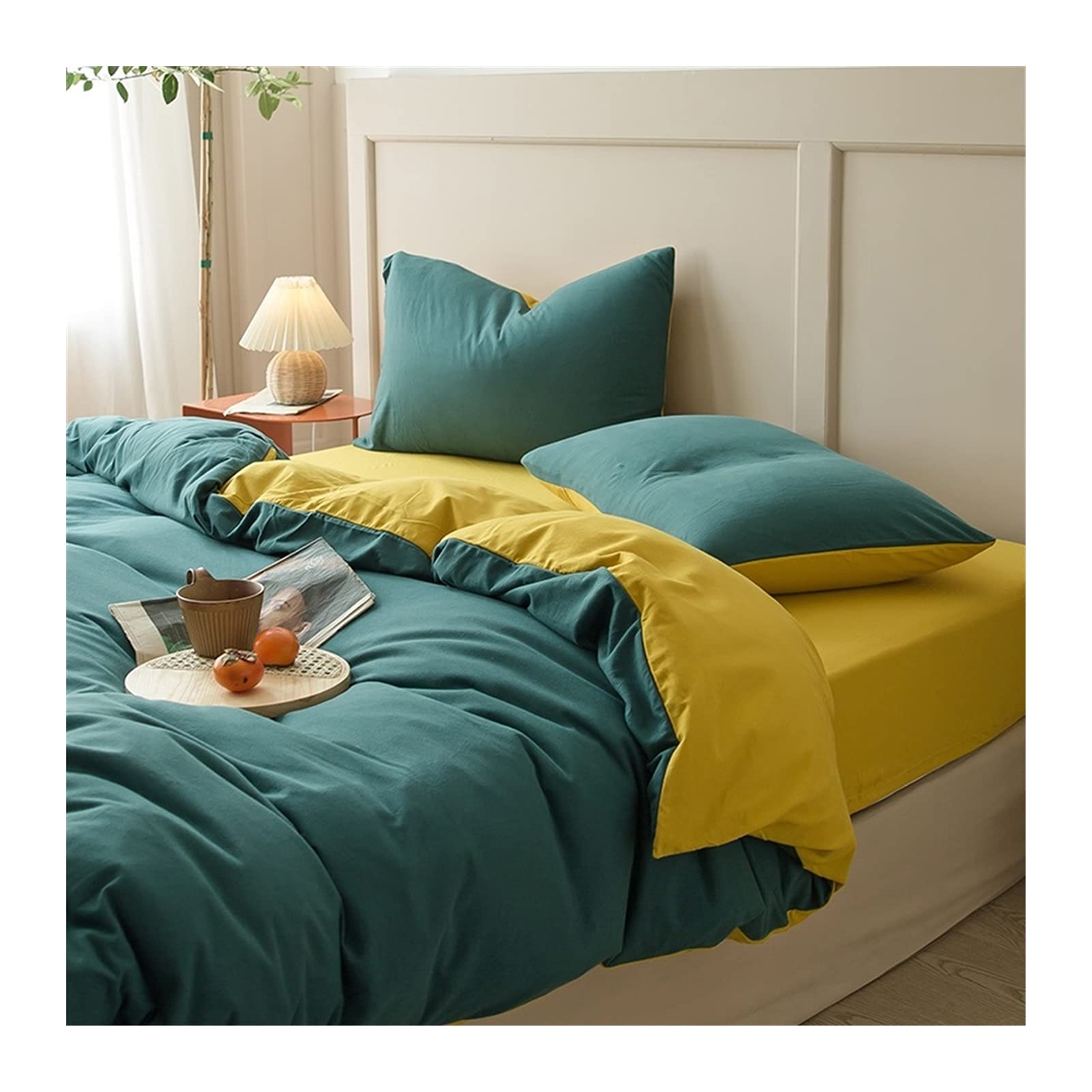 Amazon｜布団カバー 4点セットジャージー綿100％寝具カバーセット