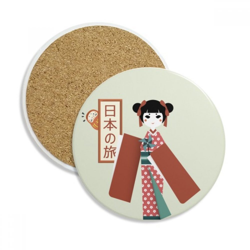 Coaster en céramique japonaise sous-verre absorbant pour tasse