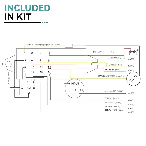 Miniatura 5 de Arnés universal de 12 cables de circuito apto para cables Muscle Car Hot Rod Street Rod XL