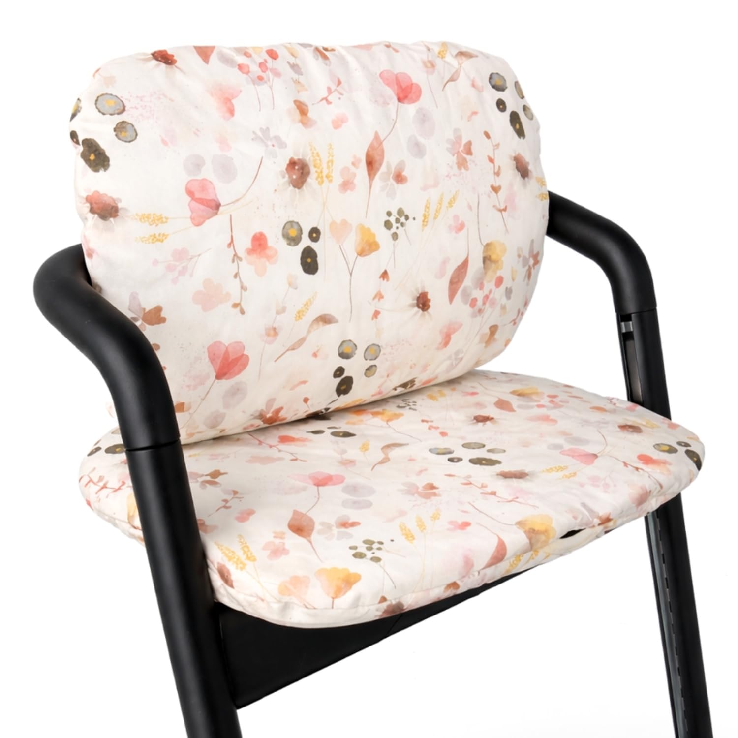 Ukje 3 Stück Kissen kompatibel mit CYBEX Lemo - Dickes - Atmungsaktives Baumwollgewebe 100% Oeko-Tex Baumwolle - Wasserdichtes Futter - Handgefertigt in EU (Flowers)