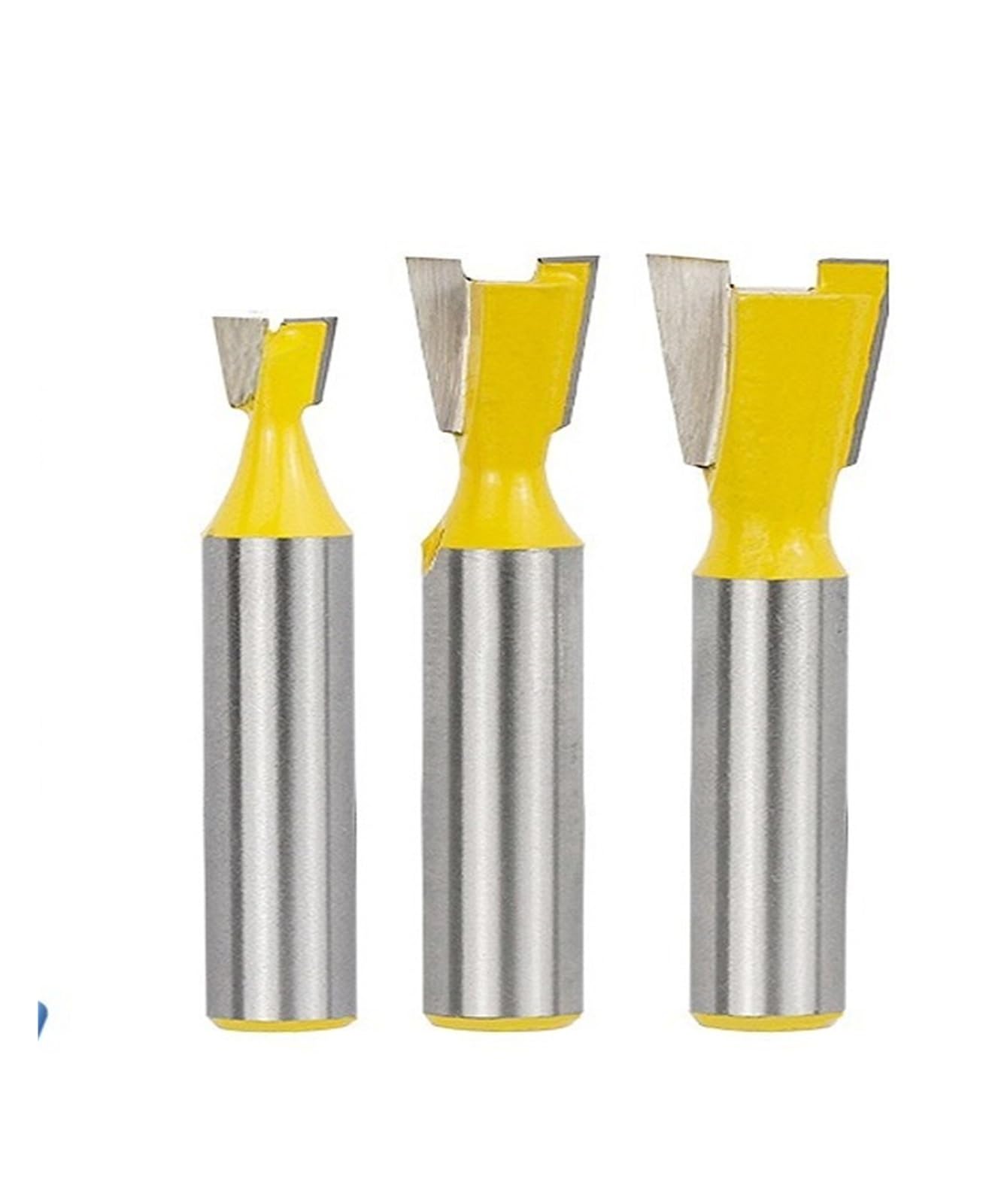 Zestaw frezów do połączeń na jaskółczy ogon 14 stopni, frez do grawerowania drewna, trzpień 8 mm(5pcs Set)