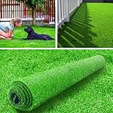 LVBAO Synthetic Artificial Grass Turf with Drainage Holes Professional Pee Pad 4FTX13FT (52 Square FT) Fake Grass Rug Carpet for Dogs Potty Training Garden Landscape Pets Patio Playground