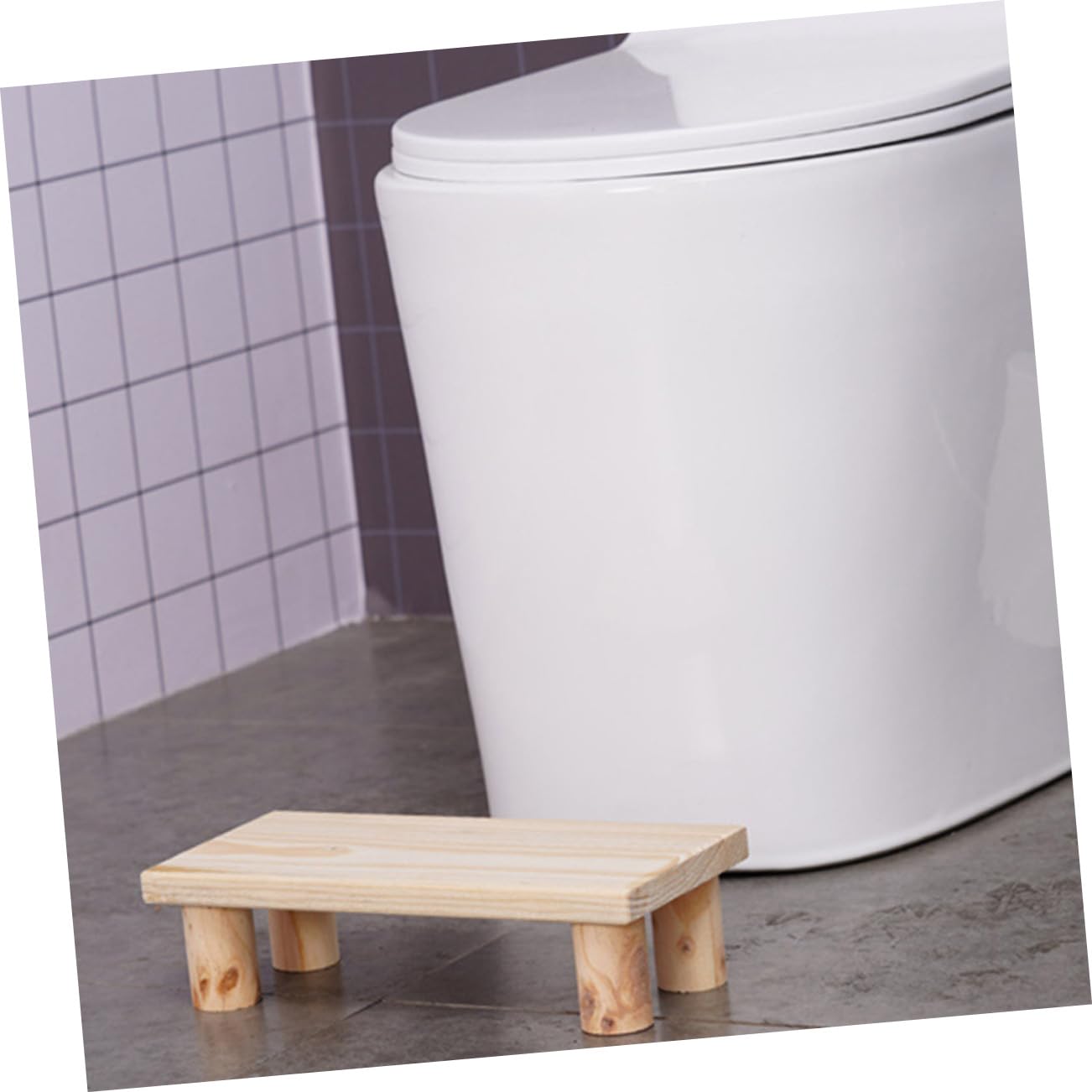 1pezzi Sgabello Per Ragazzo Ragazza Legno Pedana Antiscivolo Per Toilette Sgabello Multiuso Per Casa e Bagno Design Elegante e Pratico Per Uso Quotidiano
