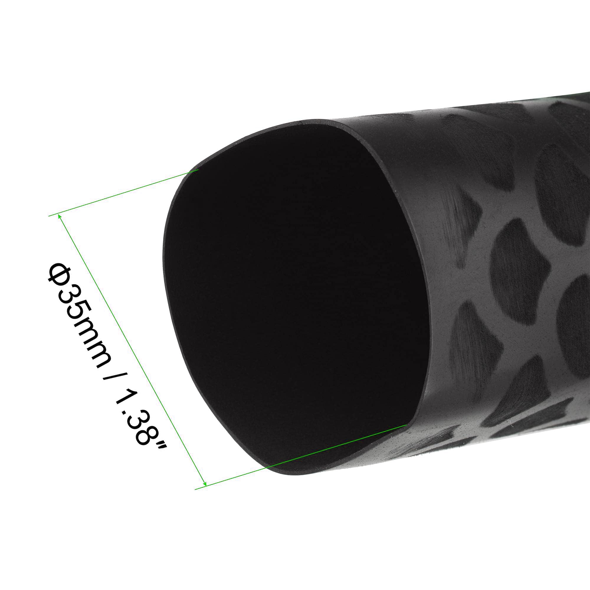 Tubo termorretráctil 35 mm 56 mm ancho plano 2:1 para caña de pescar empuñaduras