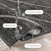 Nuloom Thigpen Charcoal/Grey, 7'6 x 9'6, Soft and Cozy, High Traffic, Stain Resistant, Easy Clean, Non-Shed, Durable Area Rug for Bedroom, Living Room, Dining Space, Den, Foyer, Entryway