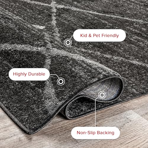 Tapete decorativo nuLOOM Thigpen Gris oscuro 365x320 cm miniatura 6