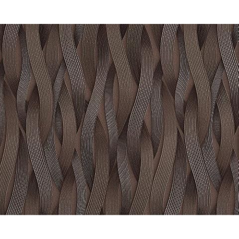 EDEM Streifen Tapete 81130BR26 Vliestapete strukturiert Ton-in-Ton und metallischen Akzenten braun bronze silber 10,65 m2 Cover