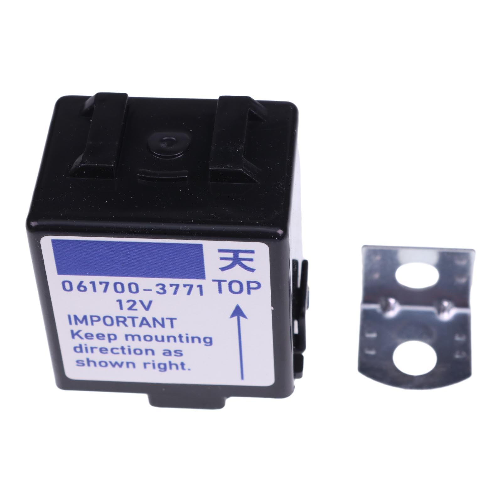 Relé de retardo de tiempo de 12 V 061700-3770 0617003770 compatible con motor Denso Kubota B1550D B1550HST B1750HST B2150E B7410D BX1830D BX2200D BX233 50D 4 Conexiones