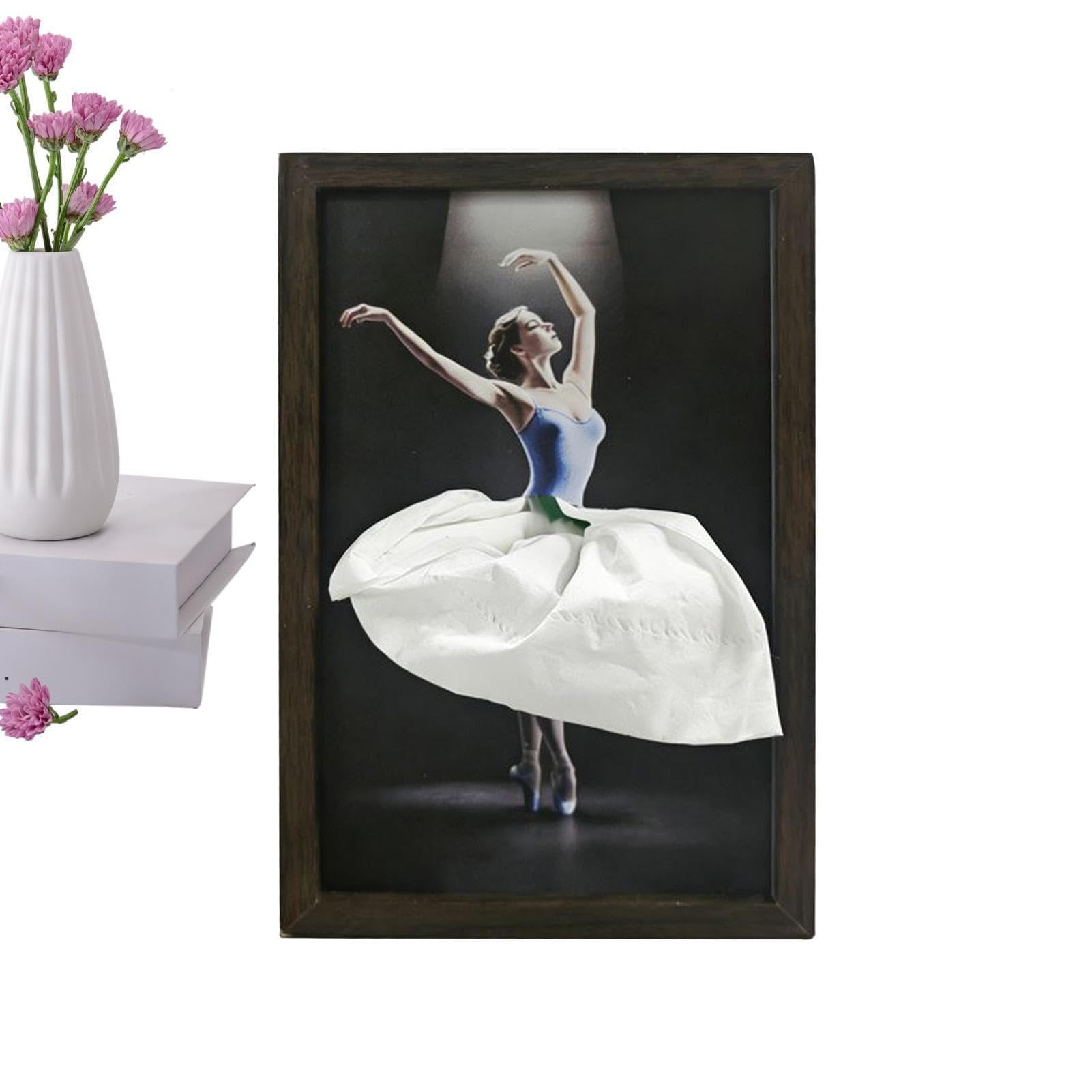 Sbziojhdr One Color Tissue Box， Tissue Box Holder - Skirt Napkin Towels Dispenser | Ballet Dancer Fabric Cover