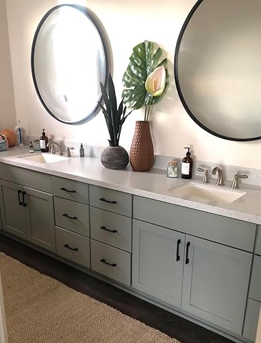 Miniatura 5 de Southern Hills - 10 tiradores de armario negro mate de 3.75 pulgadas (96 mm) manijas negras, tiradores de aparador, tiradores de cajones negros