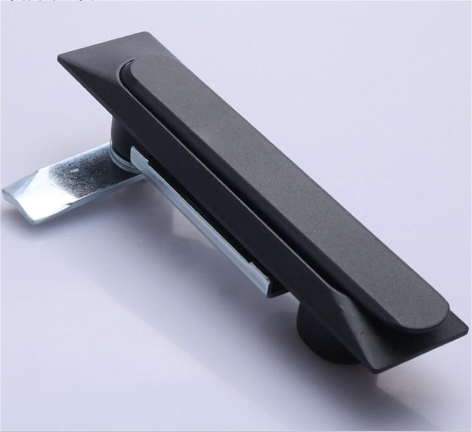 Power Control Cabinet Charging Pile Network Cabinet Lock Push Handle Lock 1Pcs(Without Key-Black)