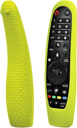 Paquete de 2 fundas de silicona para control remoto de TV, compatibles con LG AN-MR19BAAN-MR18BAAN-MR650AN-MR600 Smart TV Magic Remote Control,