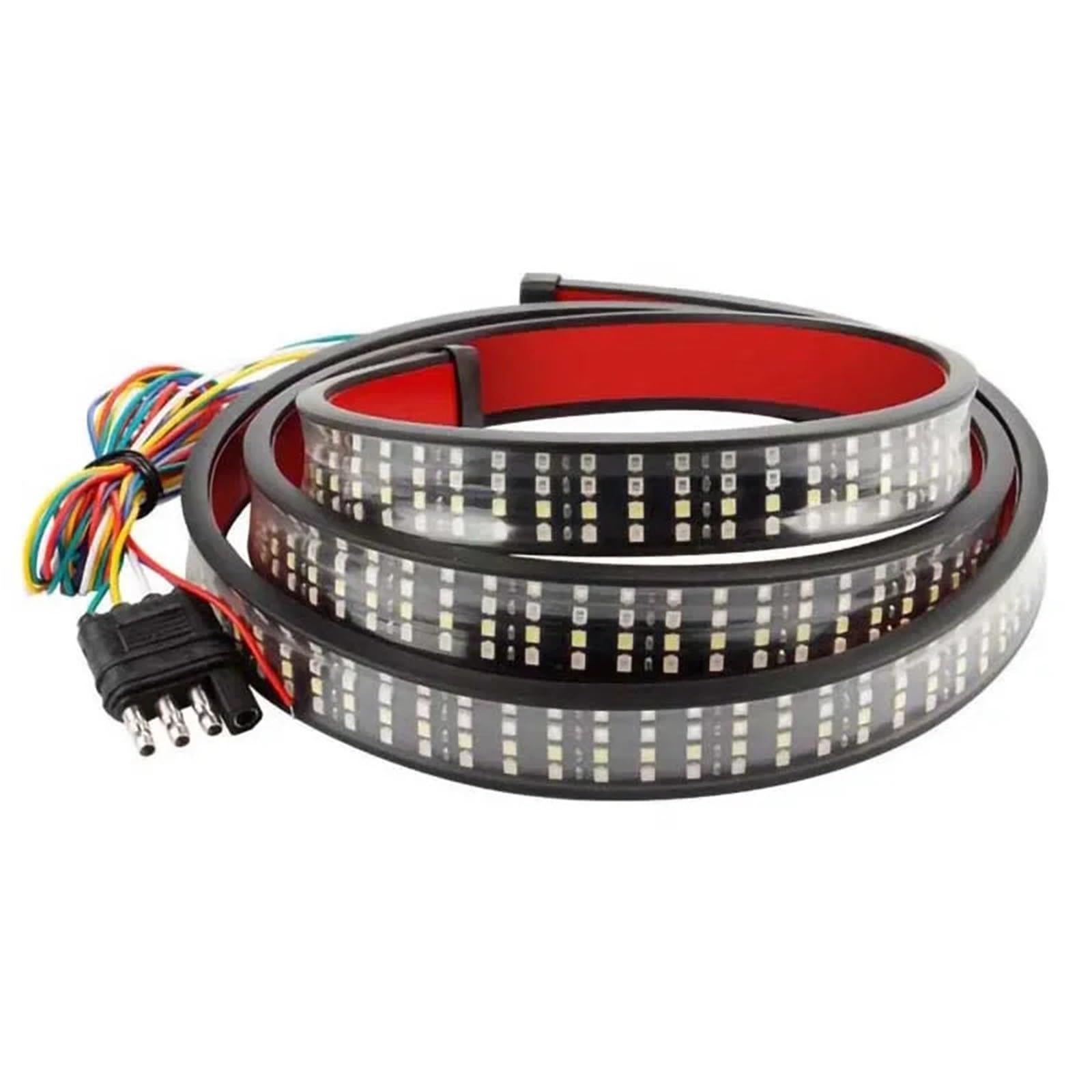 Derde remlichten 49/60-calowy pasek świetlny LED na tylną klapę ciężarówki z lampą kierunkowskazu hamulca wstecznego pasującą do SUV-a Ford Pickup(150cm-60inch,Four rows)