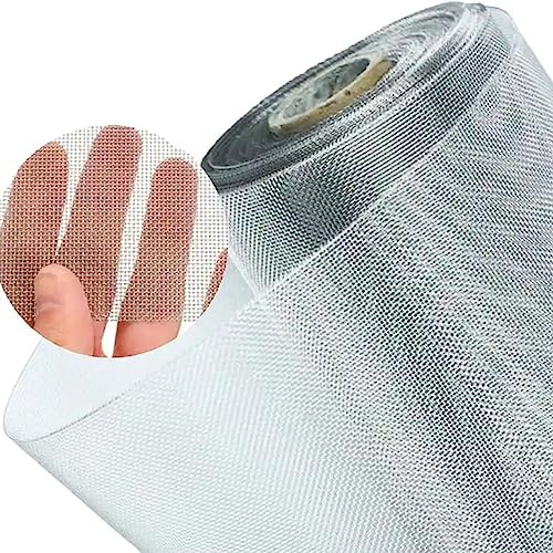 TGBHM Window Screen Roll 304 Stainless Steel Woven Wire Mesh The Entry of Rodents and Small Animals Homemade Screens for Home Use,0.8x2m