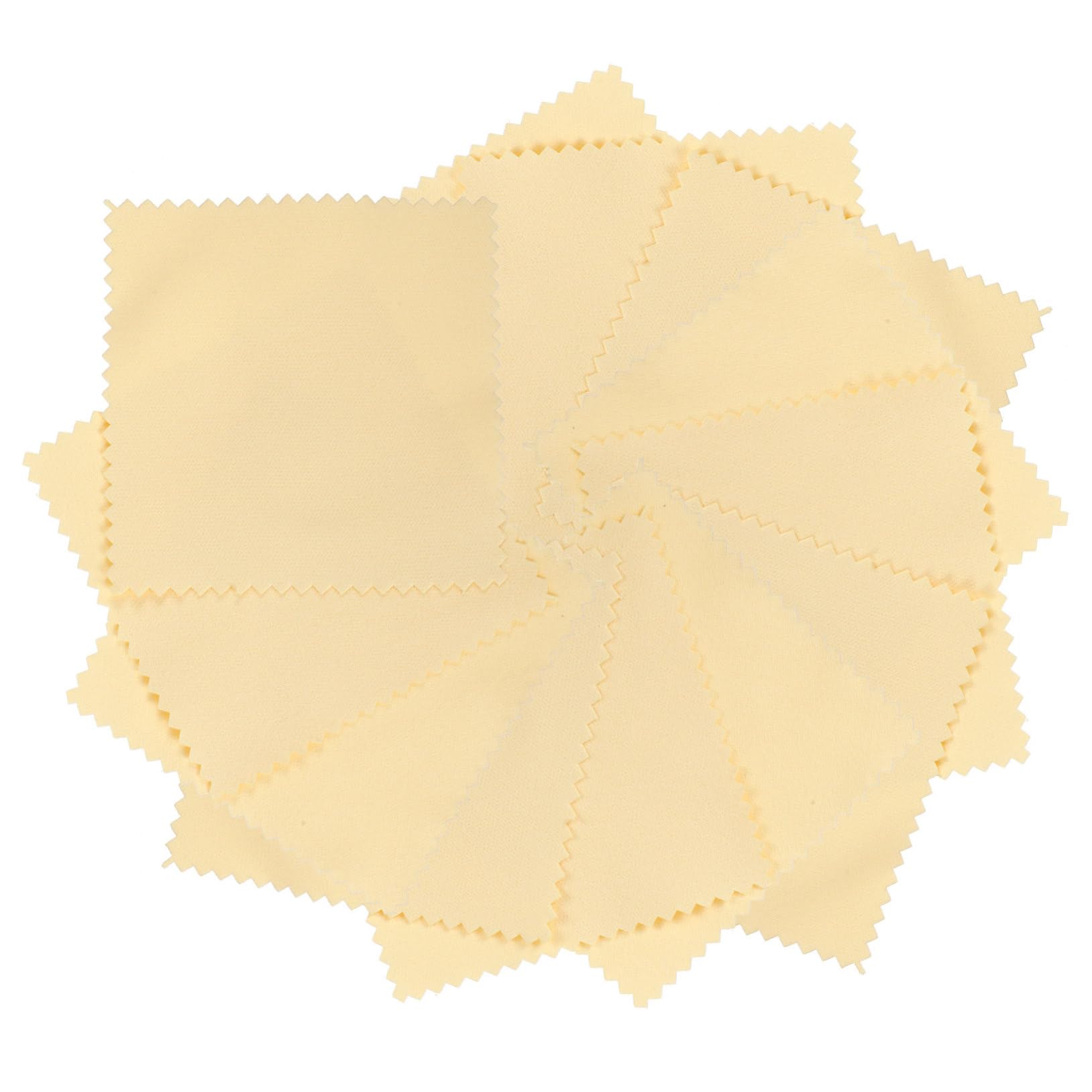 SHINEOFI 150 Stk Silbernes Wischtuch Diamant-reinigungstücher Silbertuch Zum Reinigen Von Silberschmuck Schmuck Saubere Werkzeuge Schmuckreinigungstuch Schmuck Tuch Poliertuch Yellow Stoff