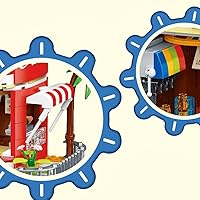 Vista 5 de Kit de micro bloques de construcción de coca cola, caja de música modelo de casa de coca, juego de juguetes de ladrillos modulares de bricolaje