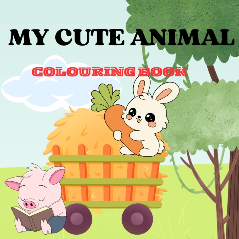 My cute animal: Colouring book