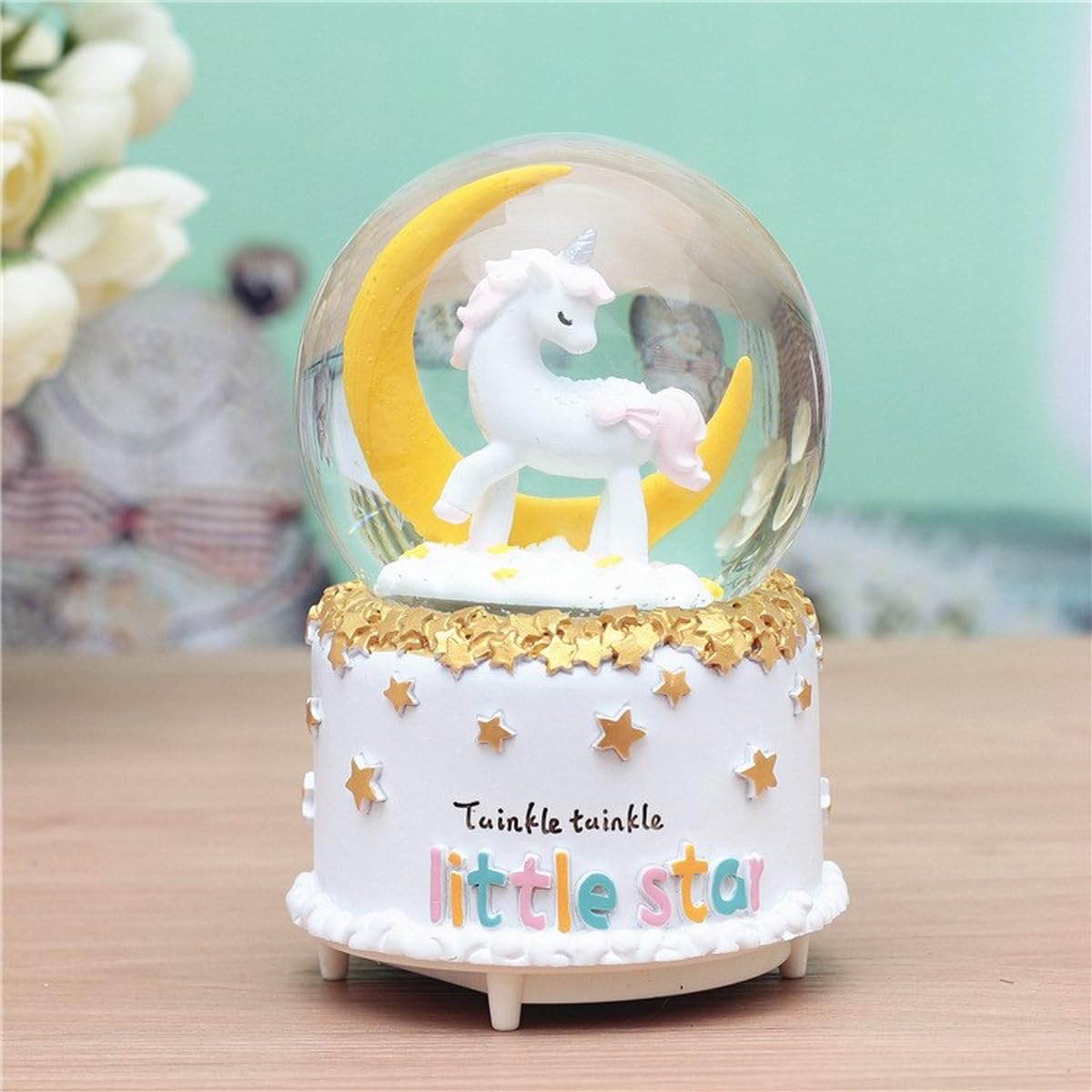 Urban Sajavaat Unicorn Snow Globes Musical Play Music, Light Globes Snowglobe for Valentine Christmas Birthday Gift - Manual Snow (Small) (B0BV2SW5J6) Amazon Price History, Amazon Price Tracker