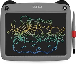 SUNLU Tablette d'écriture LCD - Pour enfants et adultes - Pour bureau, école, maison - Gris - 9 inch