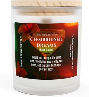 Inspired by Arcane Mango Coconut Candle | Chembruised Dreams | Dark Fantasy Home Decor