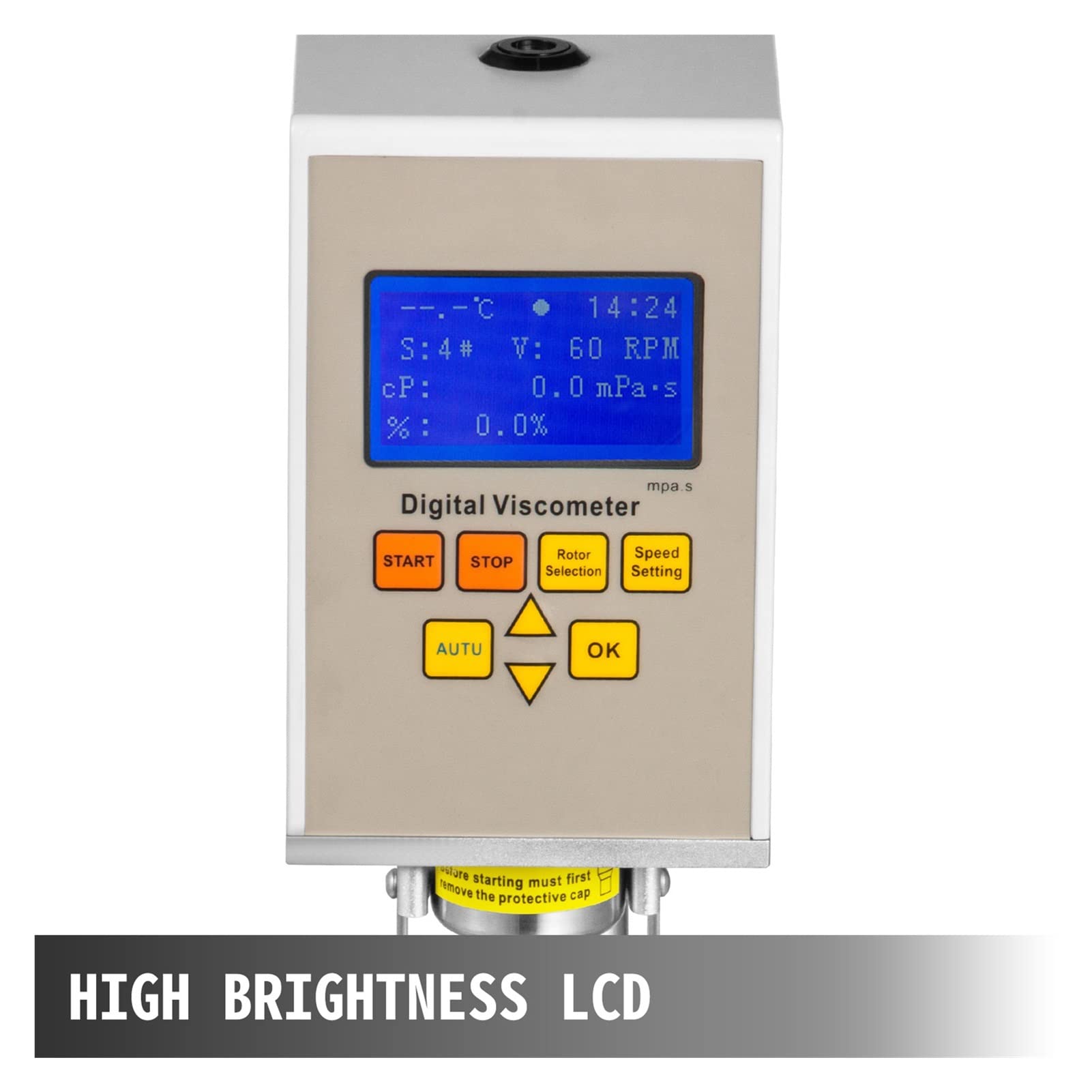 Viskositätsmessgerät, Digital Rotary Viscompometer 10-100000 MPA.S Viskositätsmesser Tester Fluidimeter Genauigkeit LCD Das Testen von Klebstoffen,Rotationsviskosimeter(NDJ-9S)