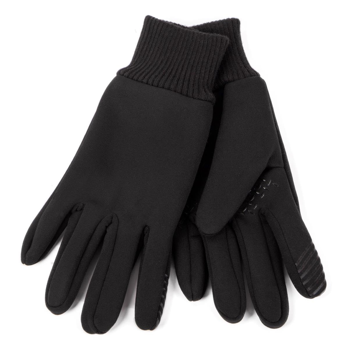 TOTES Stretch Thermal Smartouch Gloves, Black, Women