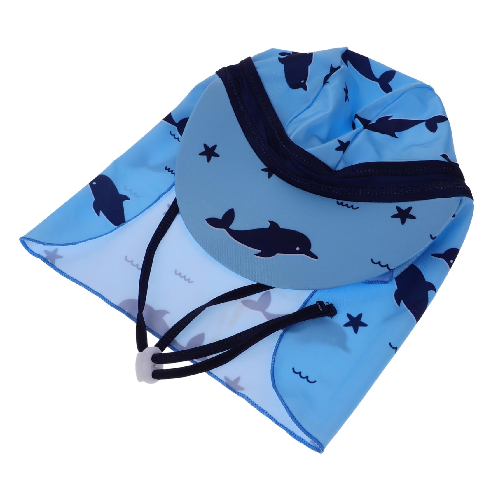 CALLARON Sombrero De Sol para Sombrero Sombrero De Bebe Protector Solar Gafas De Sol para Pequeños Diadema De Pescado Gorro De Seda para Bebé Gorras Blue Poliéster