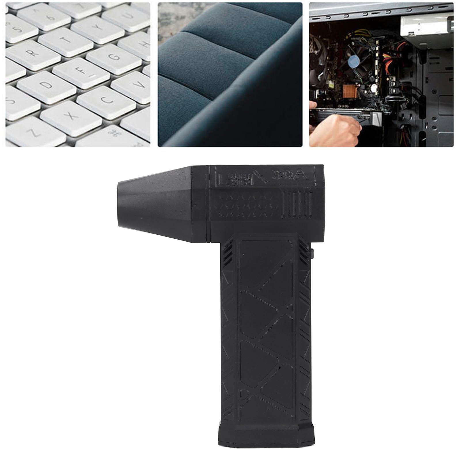 Jet Dry Mini Blower met Hoge Snelheid Turbofan, Persluchtstofdoek, Super Jet Fan Blower, 130.000 RPM Krachtige Borstelloze Motor Draadloze Jet Dry Blower voor Autoreiniging