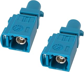 eMagTech 2 Piezas Adaptador Fakra Z Conector Macho A Hembra para Sistemas de Radio GPS Y Telemática Automotriz Aplicaciones de Antena Color Azul Agua