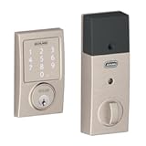 Sense Smart Deadbolt with Century Trim in Satin Nickel &lpar;BE479 CEN 619&rpar;