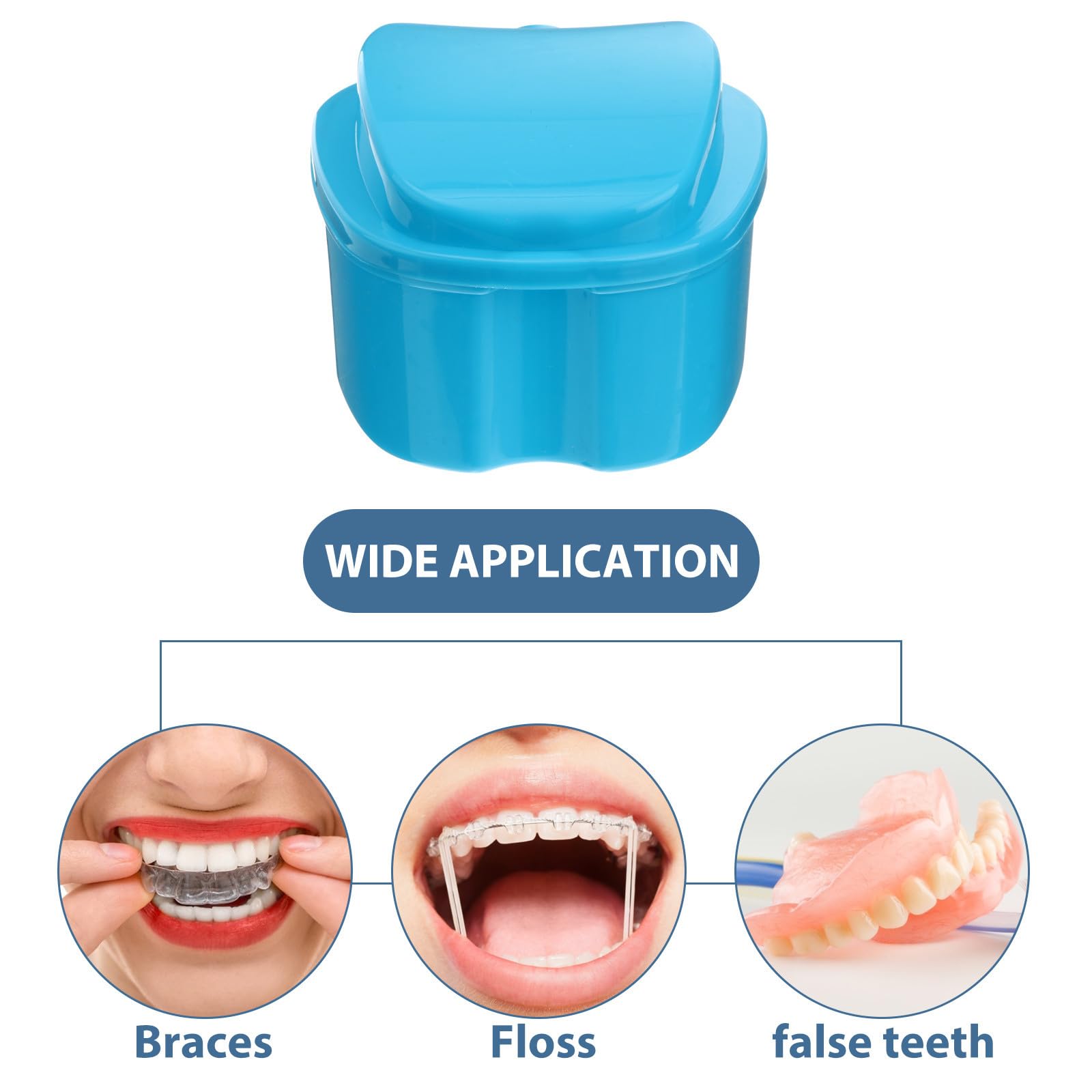 Boîte Suspendu Filet avec Mini Pp Prothèse Dentaire Bleu