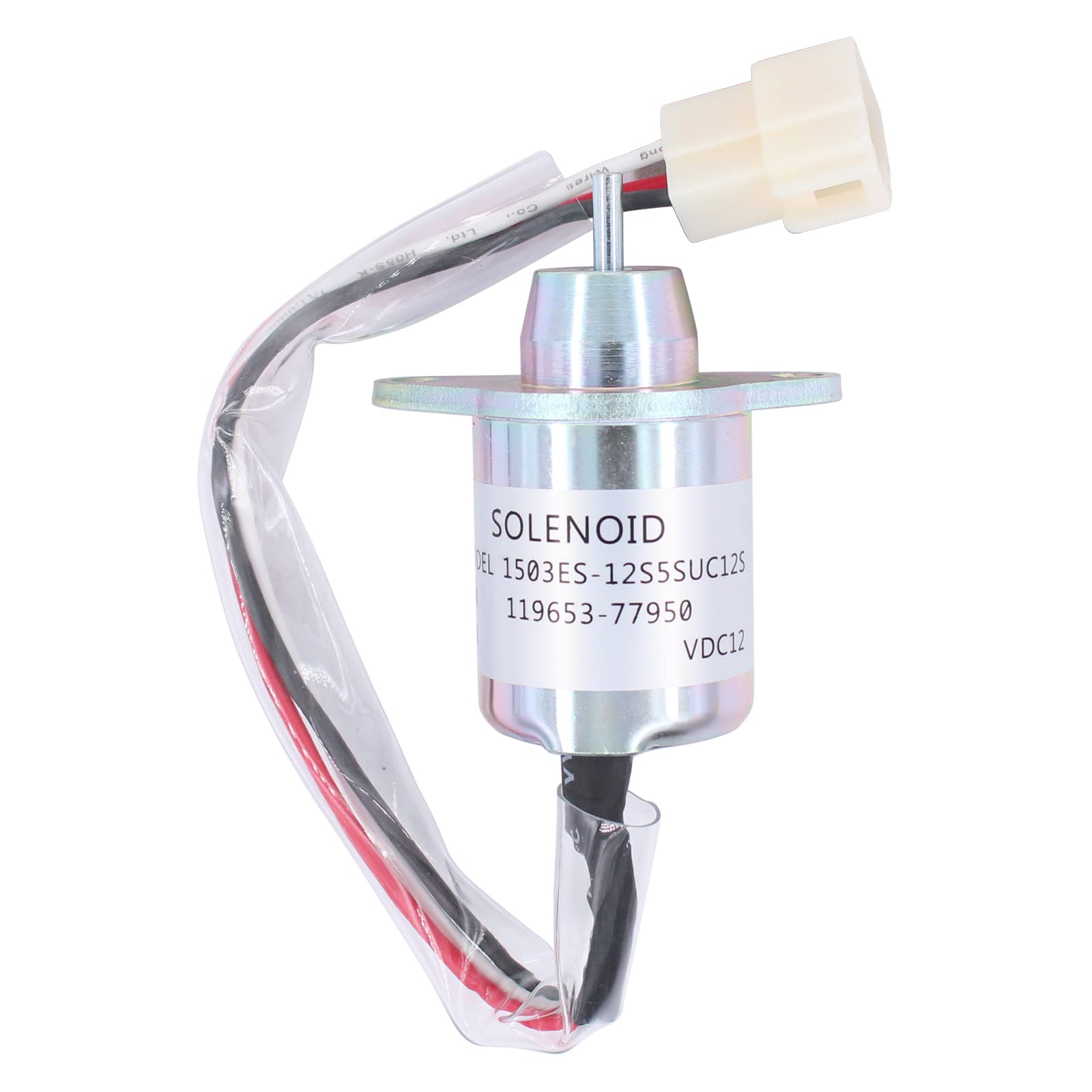 Fuel Shut Off Control Solenoid Valve 12V for Yanmar 4TNV94L-SFN 4TNV98L-SFN 1503ES-12S5SUC12S 119653-77950