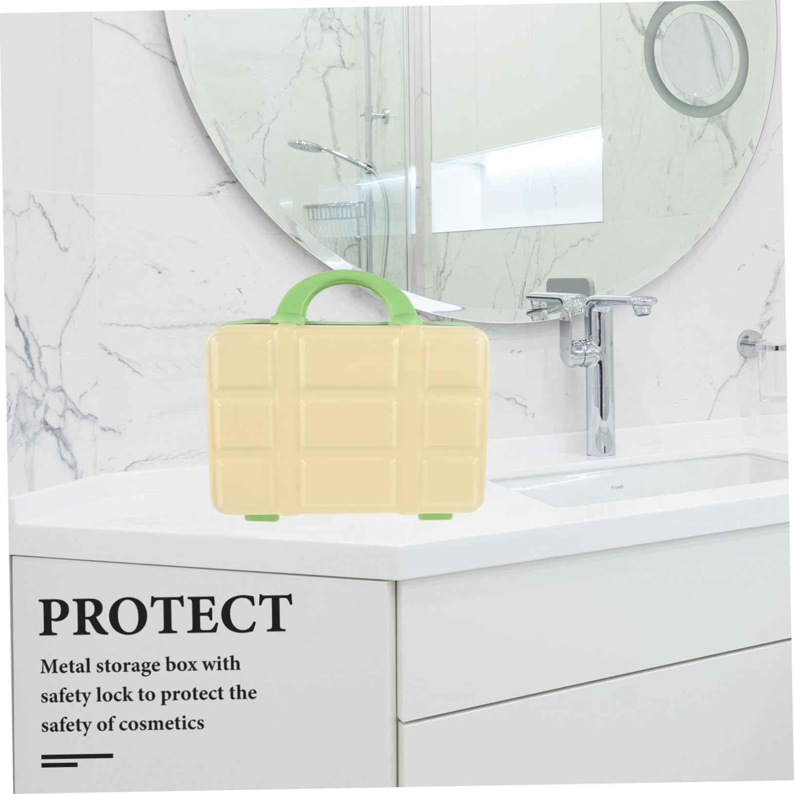 SHERCHPRY Valigia Portatile Per Makeup Organizer Custodia Per Cosmetici Resistente Toeletta e Accessori