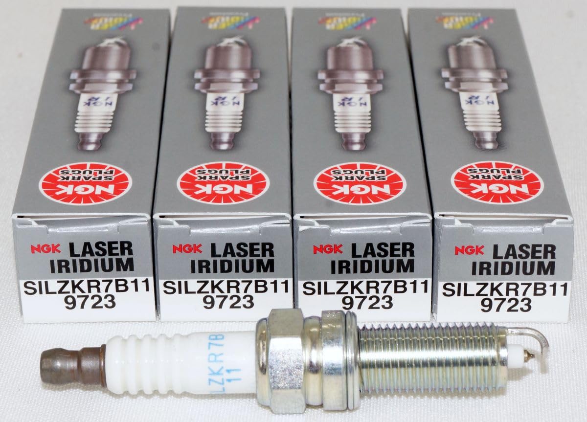 NGK (9723) SILZKR7B11 Laser Iridium Spark Plug - Pack of 4