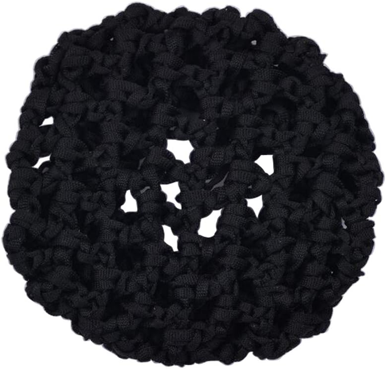 1Pcs Black Rhinestone Satin Snood Net Bow Barrette Hair Clip Bun Cover Women Girls Bowknot Bun Snood Hairnet French Hair Clip Hair Accessories - Image 4