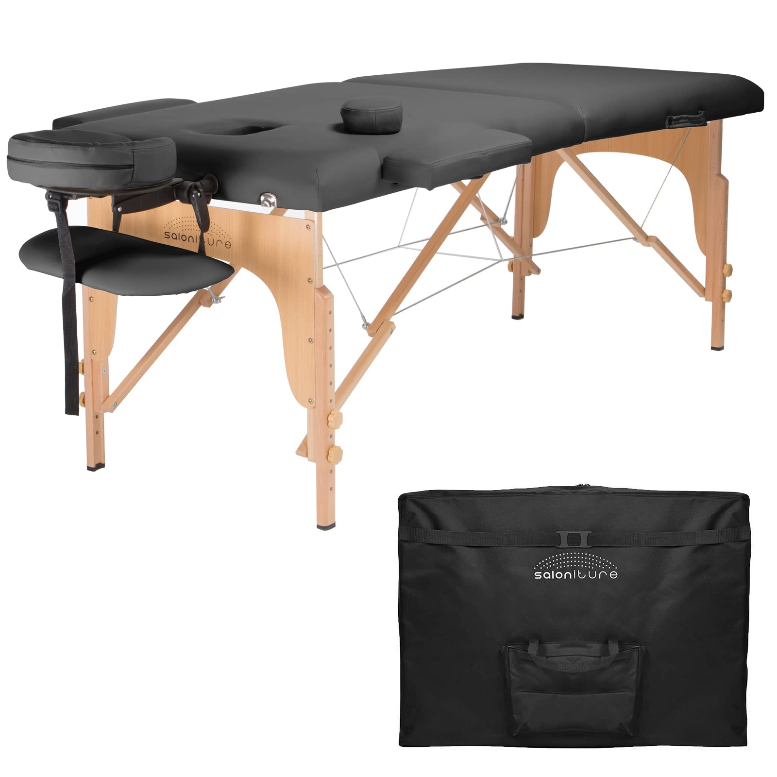 Photo 1 of **FOR PARTS OR REPAIR**
Saloniture Professional Portable Folding Massage Table with Carrying Case - Dark Gray Dk Gray