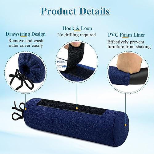 Miniatura 4 de Topes de parachoques para cabecero para protector de pared de muebles, cabeceros, silenciador, marco de cama, cojines para tablero, espaciador,