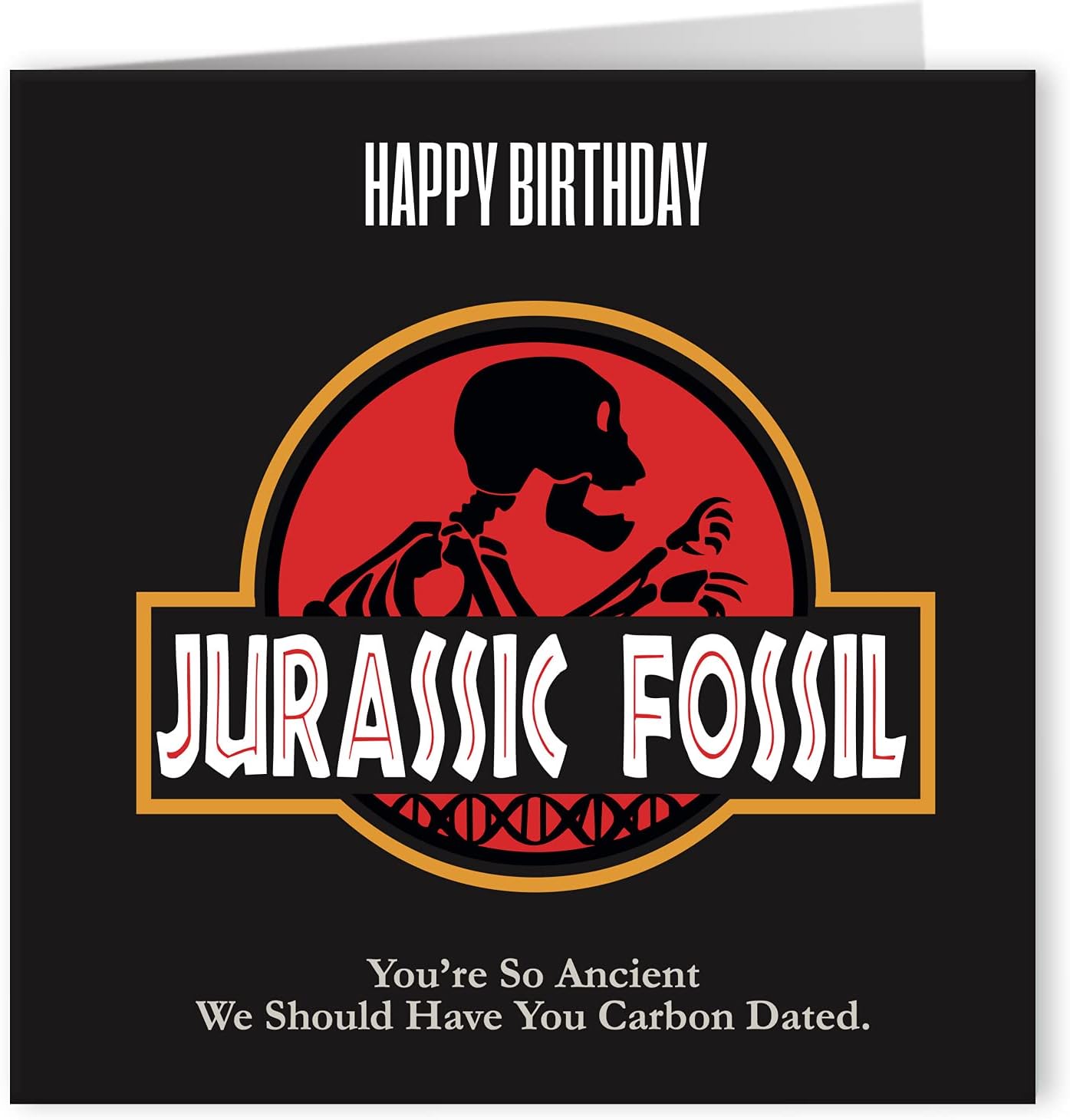 Cult Kitty Birthday Cards for Women - Jurassic Fossil - Funny Birthday Cards for Men, Funny Birthday Cards for Women, Sister Birthday Card Funny, Rude Birthday Cards for Men