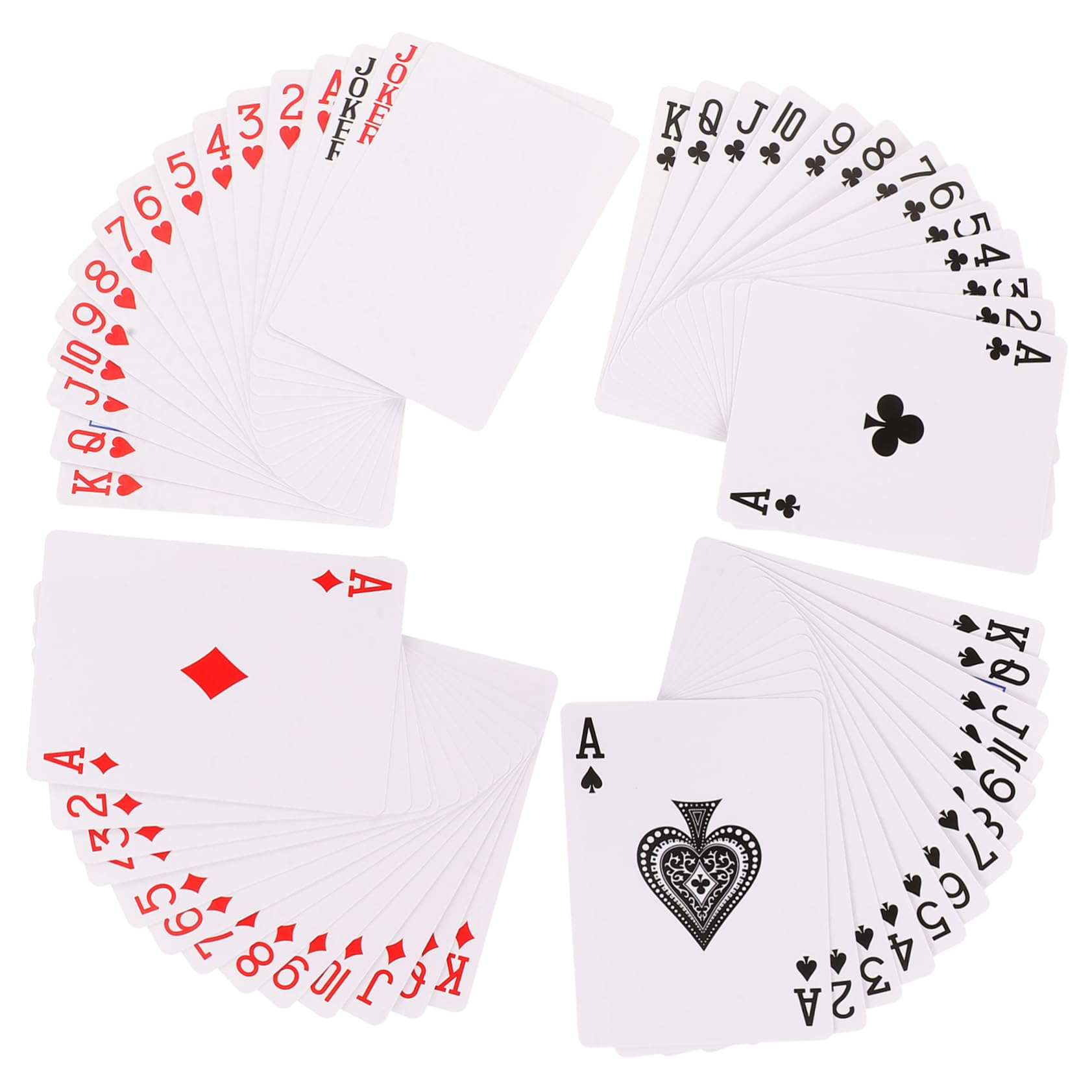ibasenice 5sets Carte Da Poker Termiche Per Carte Vuote Per Giochi e Festività Materiale Sicuro e Portatile Per Divertimento Familiare e Creatività