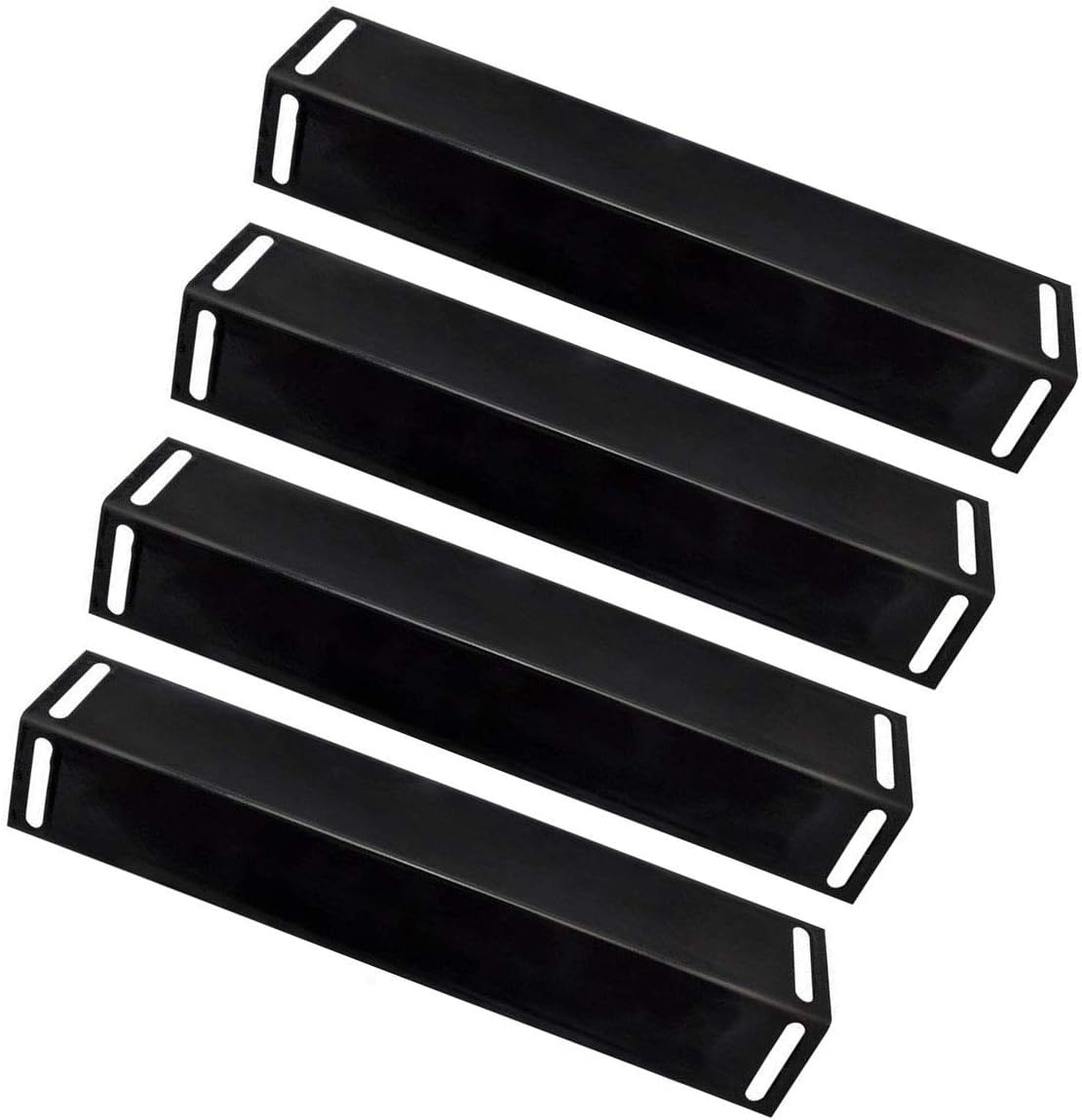 ZLjiont (4Pack Porcelain Steel Heat Plate Replacement for Select Gas Grill Models