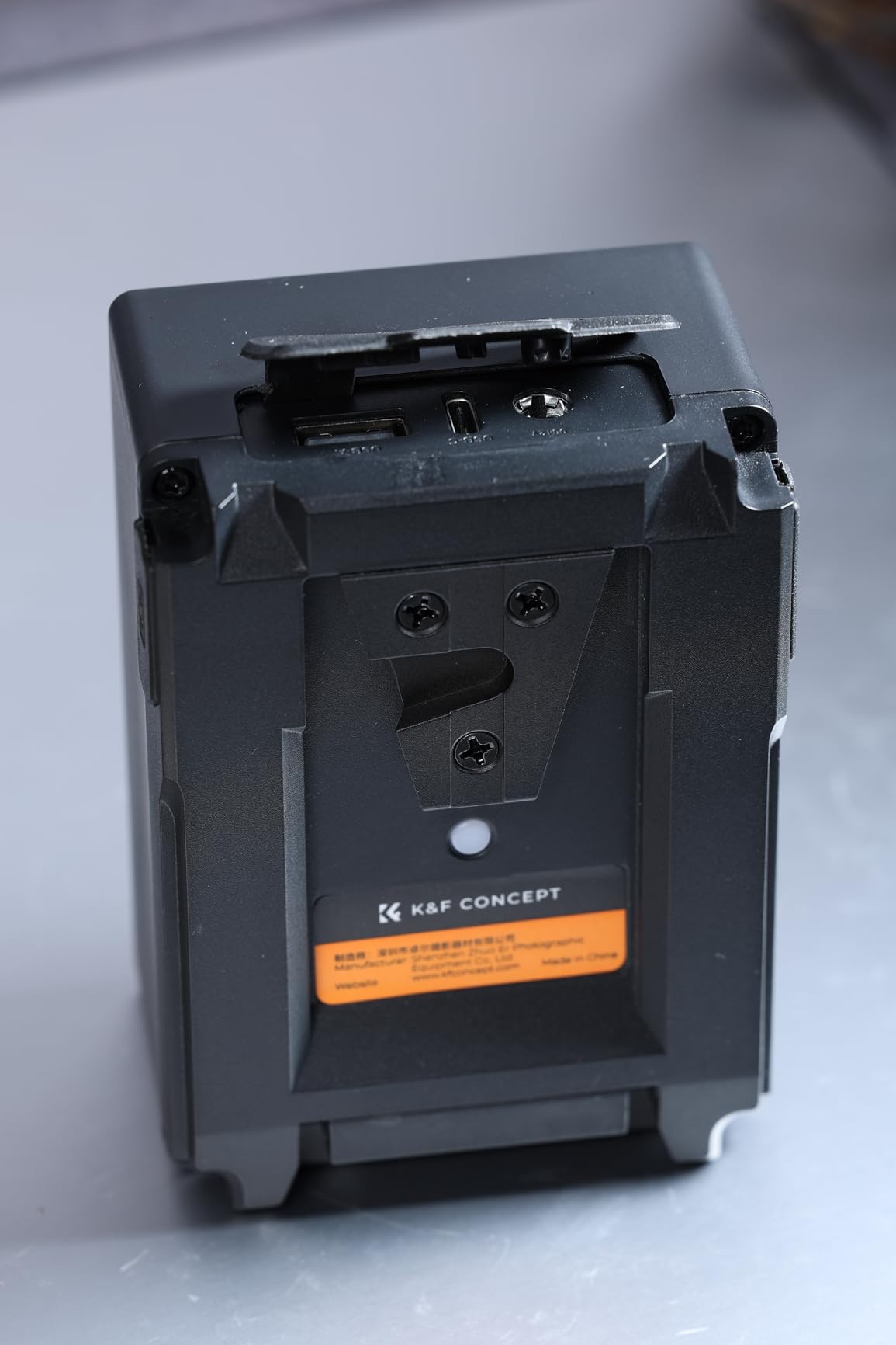 One of the smaller v99 size wise. Works great. Light is useful. 90 degree USB C kind of sucks.