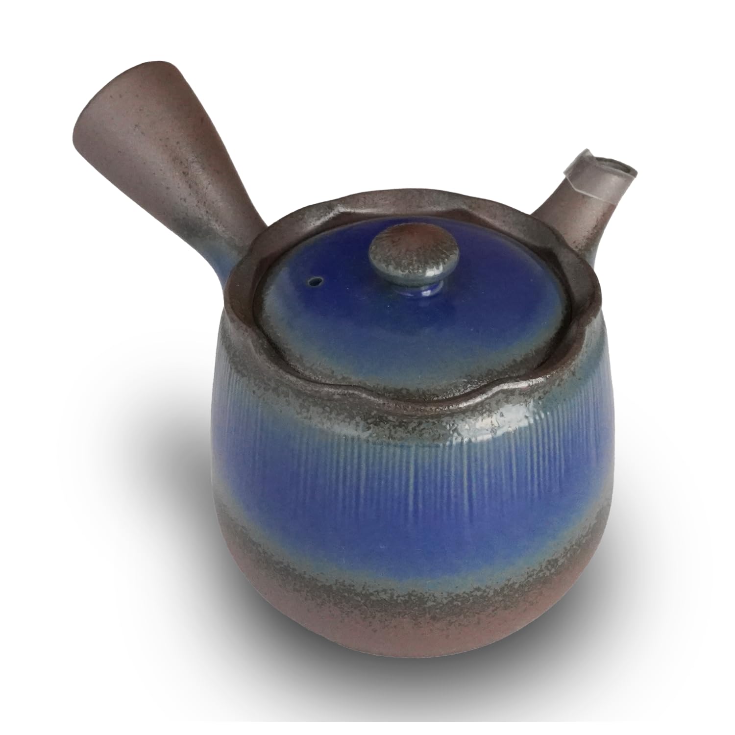 Authentic Japanese Banko-Yaki Teapot - Flower Shape Series Traditional Iron Infused Clay Heat Retentive Lightweight P 109845117
