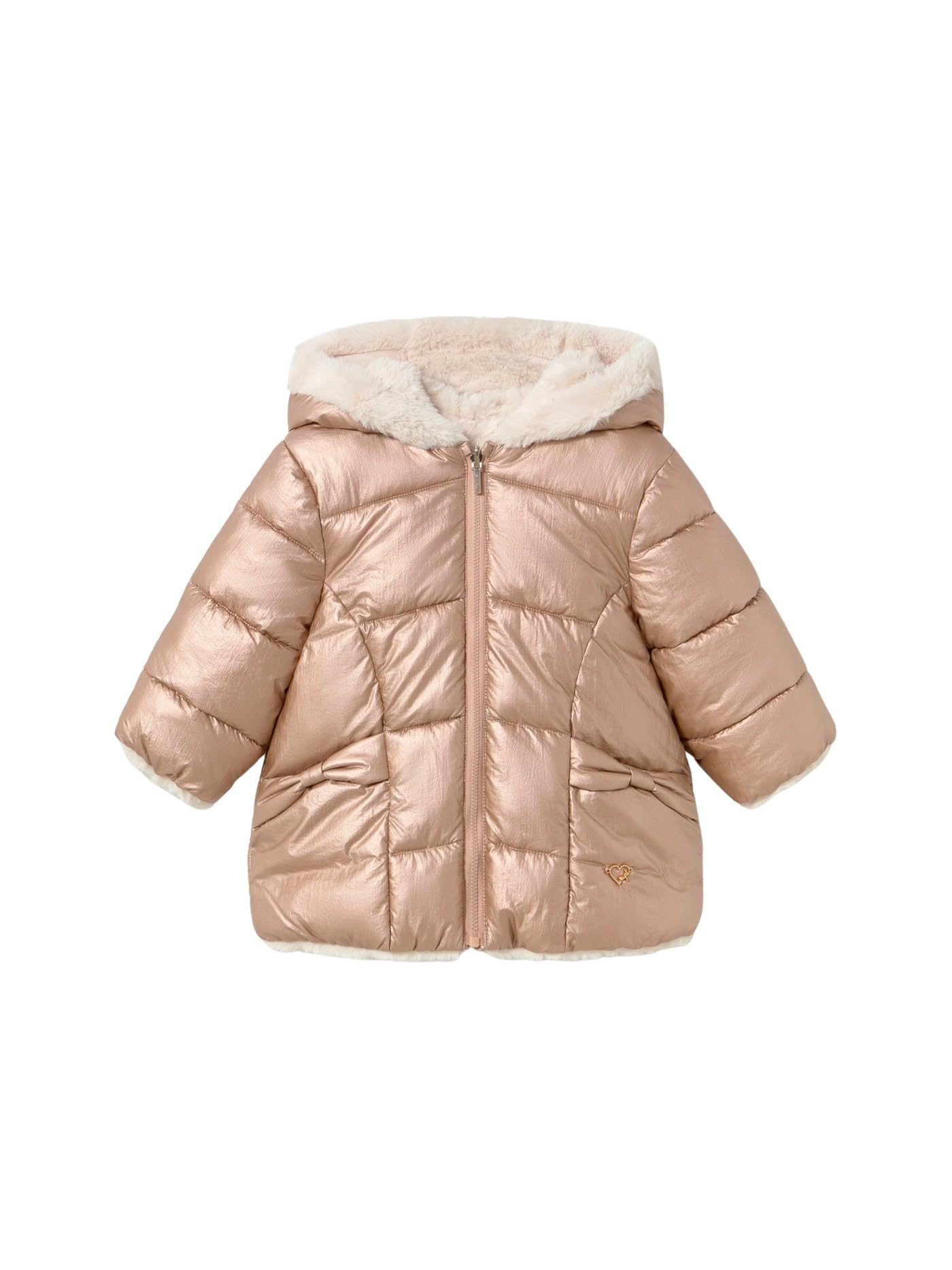 Mayoral giubbotto reversibile pelo per Bimba Bronzo