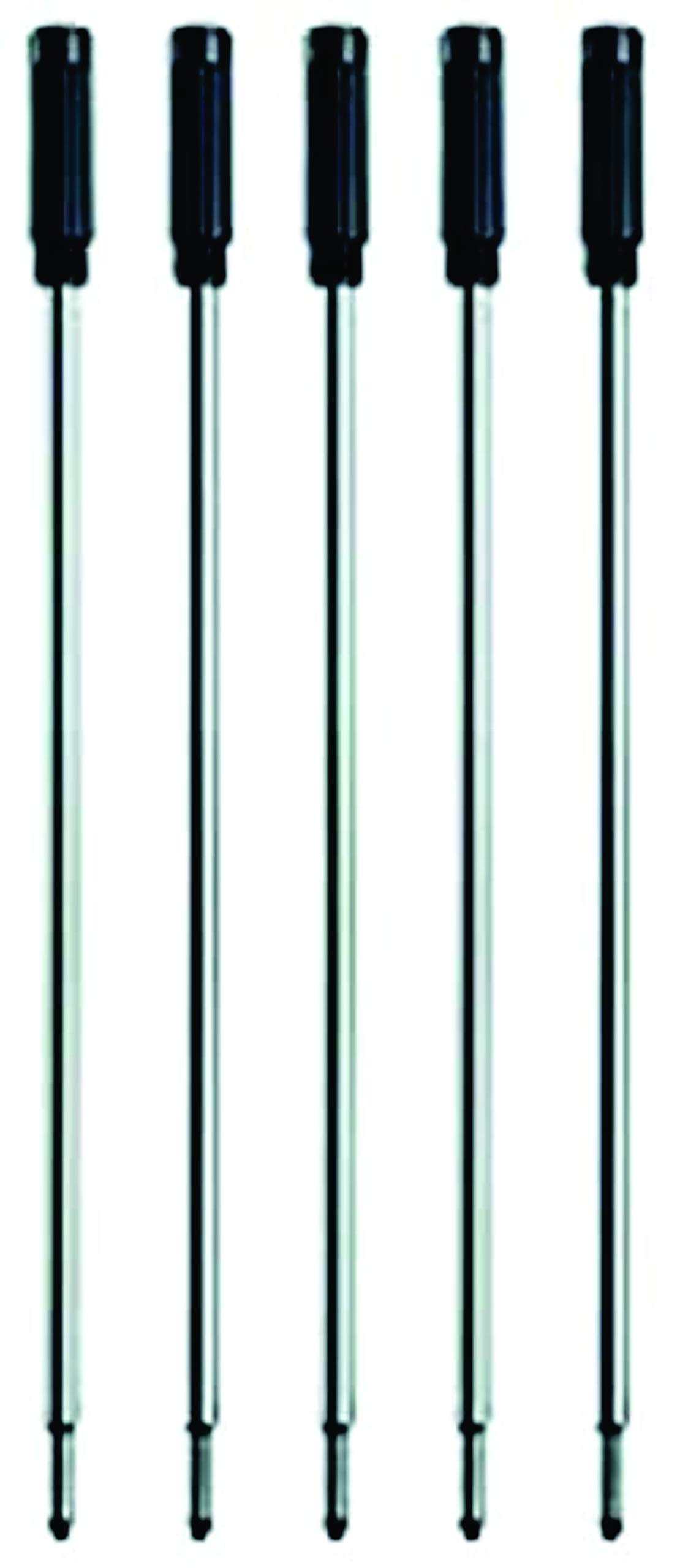 5 Screw Type Black Refills for Ball Pens/Universal Refills