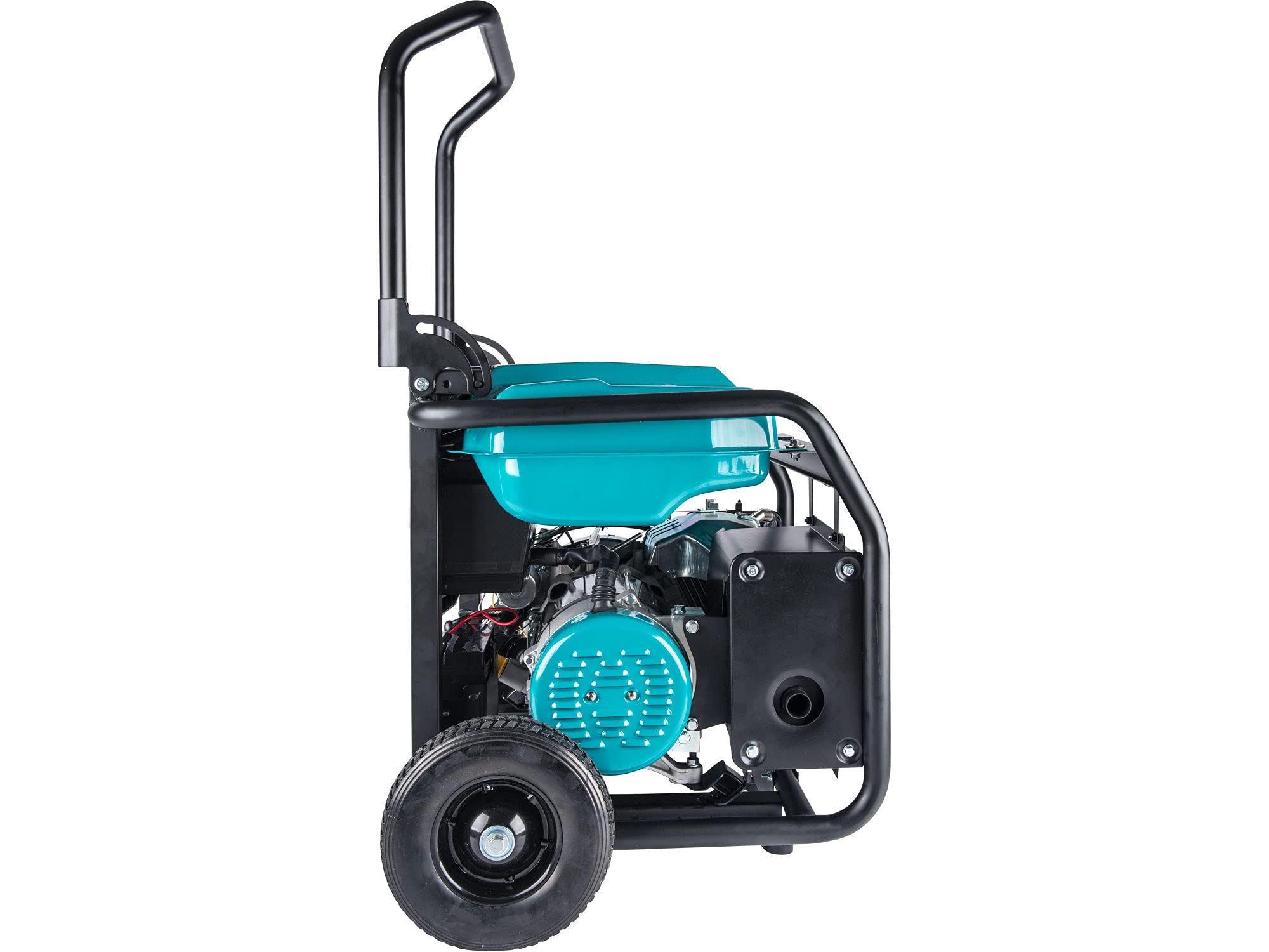 Heron Generator prądu na benzynę 17 KM I 8,2 kW I generator prądu ze zbiornikiem 28 l, podwoziem i rozrusznikiem elektrycznym I z trzema 16 A, 230 V i gniazdem 32 A 230 V, mobilny agregat prądotwórczy