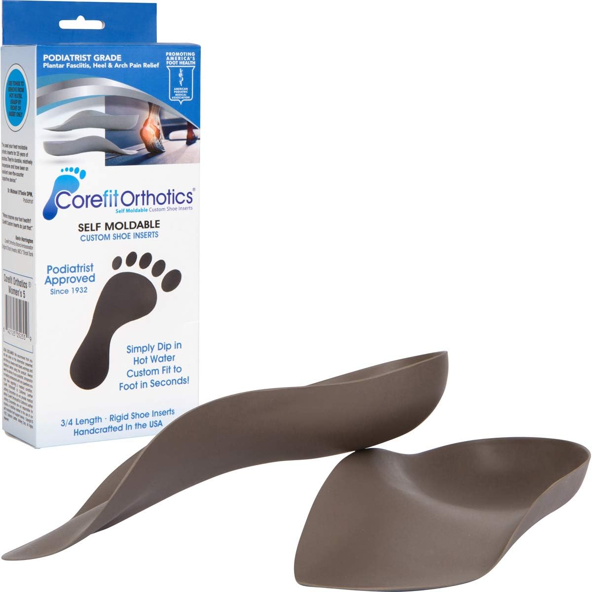 Corefit OrthoticsCorefit Orthotics (Women's 10) - Core Fit Custom Insoles - Made by Hand in the USA