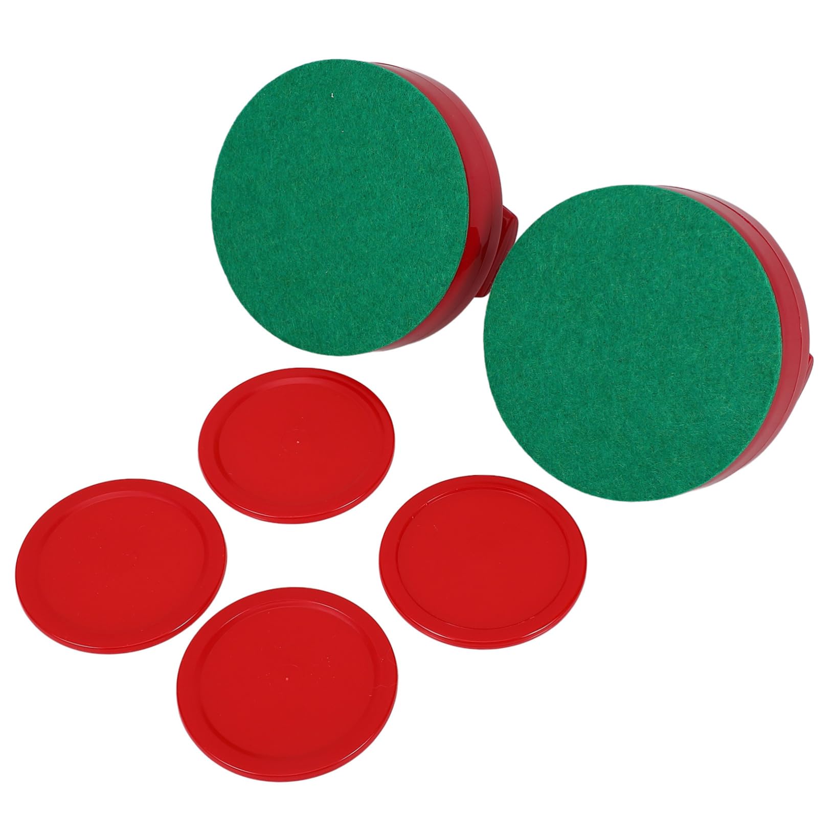 Yardwe Accessoires de Jeu de Hockey sur Glace Kit de Pusher et Palets Rouges pour Tables de Hockey de Pusher et Palets pour Entre et Salles de Jeux