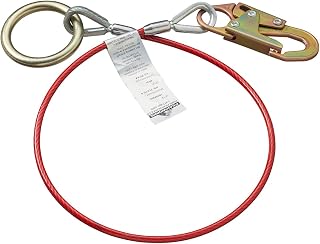 PeakWorks V8208406-6' (1.8 m) Cable Anchor Sling - 1/4" PVC Coated Galvanized Cable